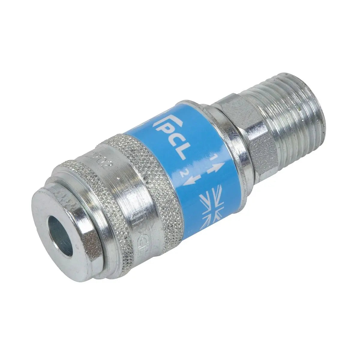 PCL Safeflow Safety Coupling Body Male 1/2"BSPT  White Rose Tools