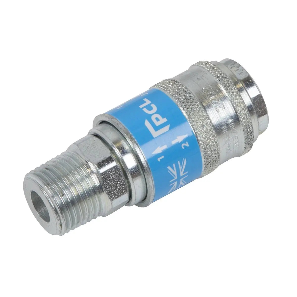 PCL Safeflow Safety Coupling Body Male 1/2"BSPT  White Rose Tools