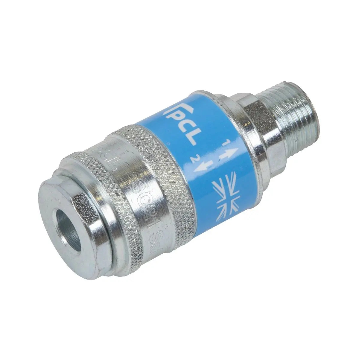 PCL Safeflow Safety Coupling Body Male 3/8"BSPT  White Rose Tools