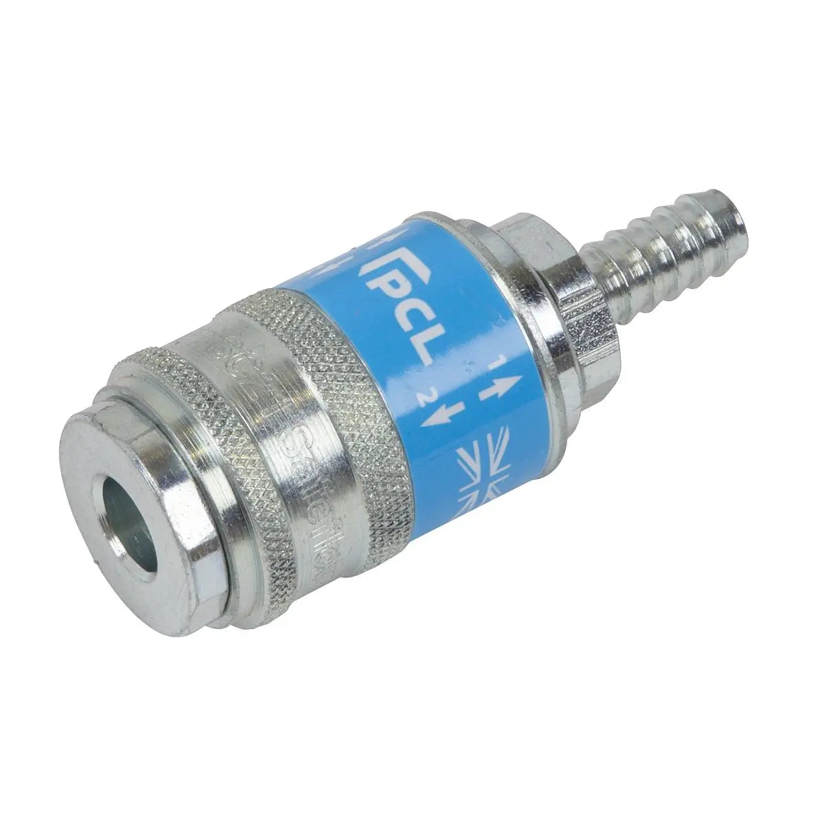 PCL Safeflow Safety Coupling Body Tailpiece for Ø5/16" Hose  White Rose Tools