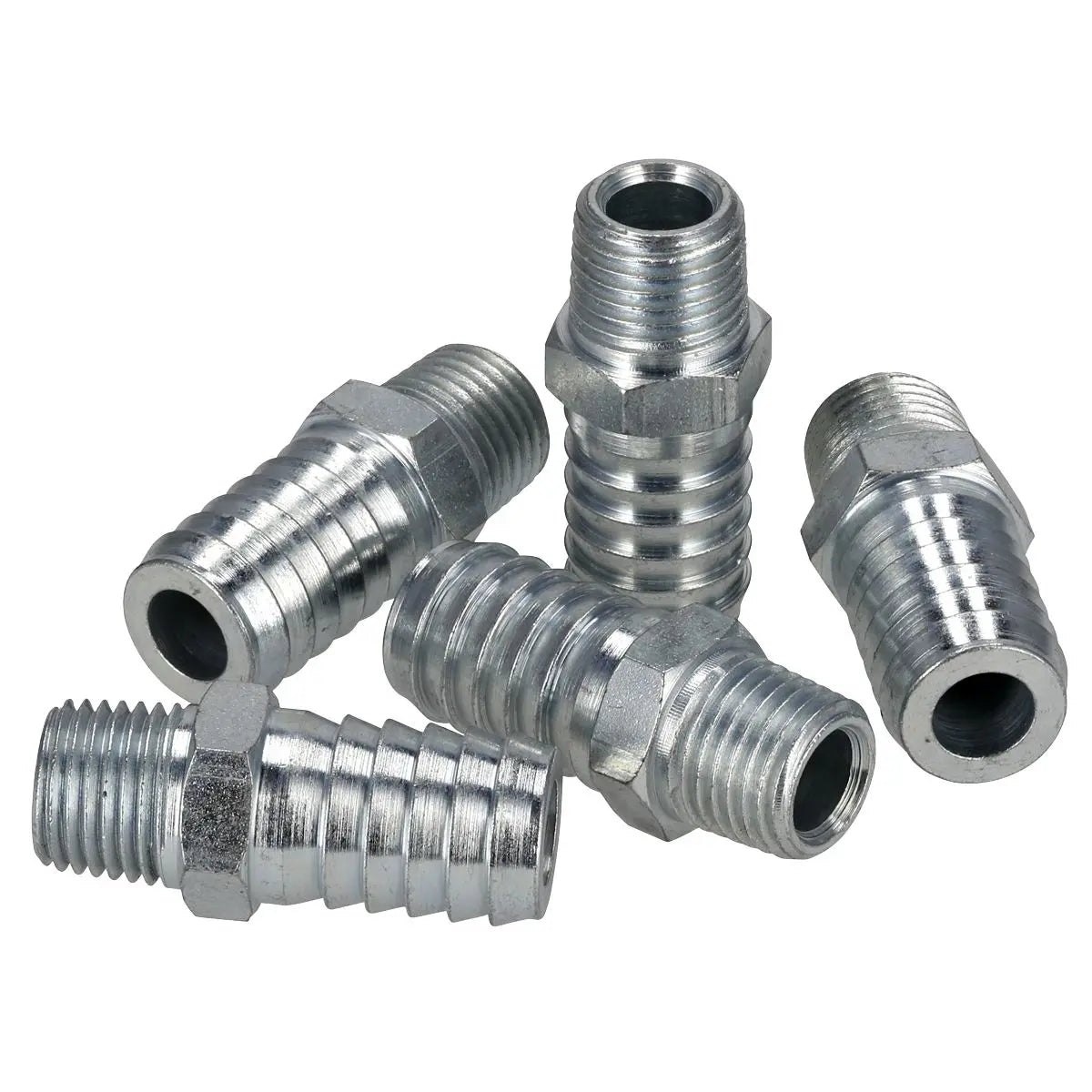 PCL Screwed Tailpiece Male 1/4"BSPT - 1/2" Hose Pack of 5 