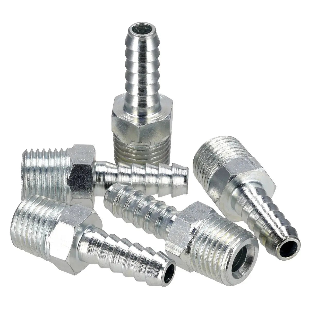 PCL Screwed Tailpiece Male 1/4"BSPT - 1/4" Hose Pack of 5 