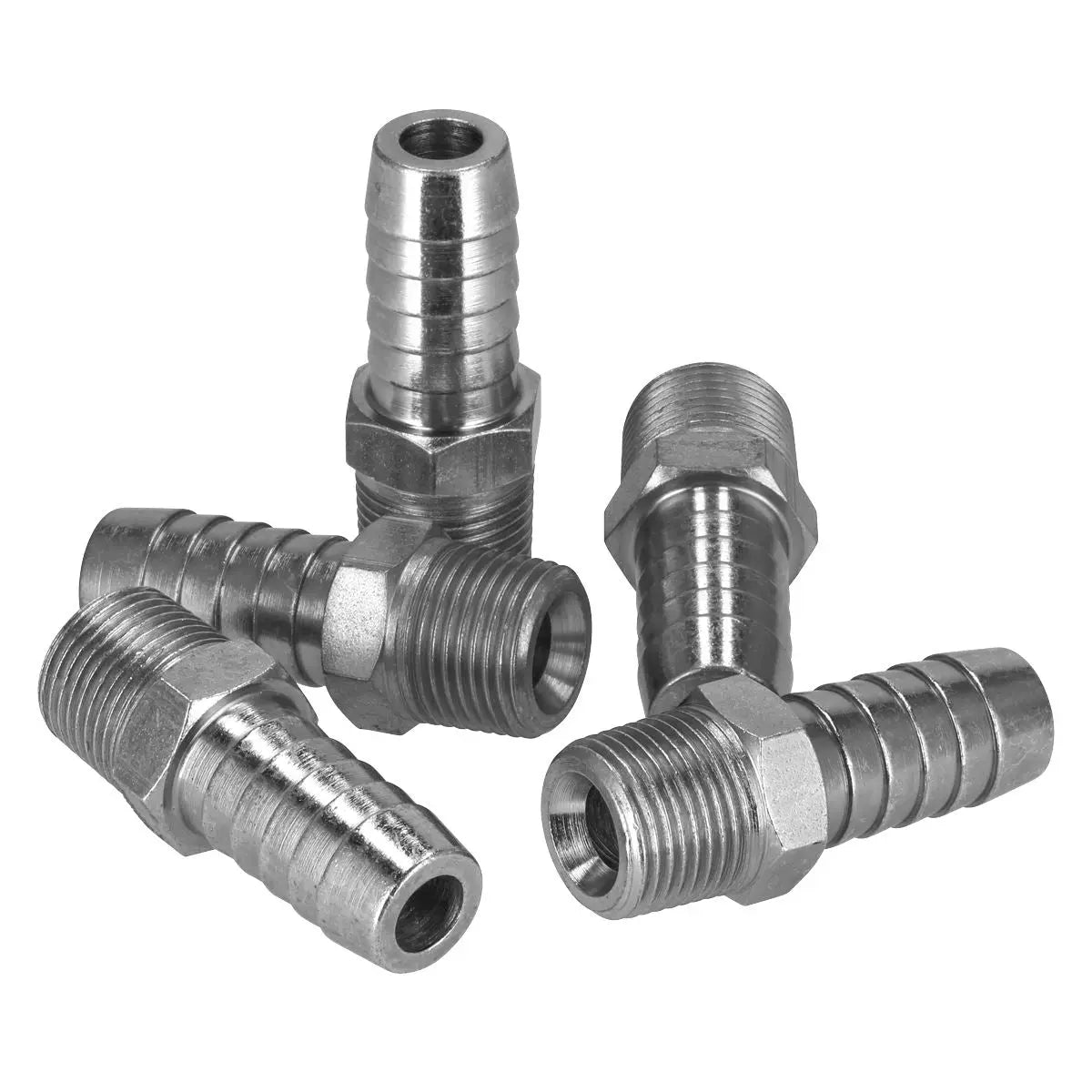 PCL Screwed Tailpiece Male 3/8"BSPT - 1/2" Hose Pack of 5 
