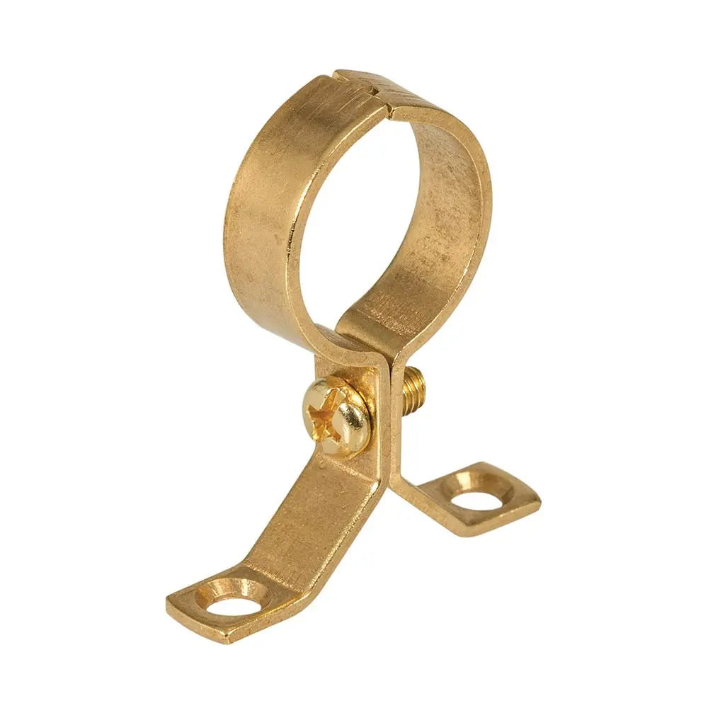 Plumbob Brass Pipe Bracket 5pk 22mm 984778  White Rose Tools