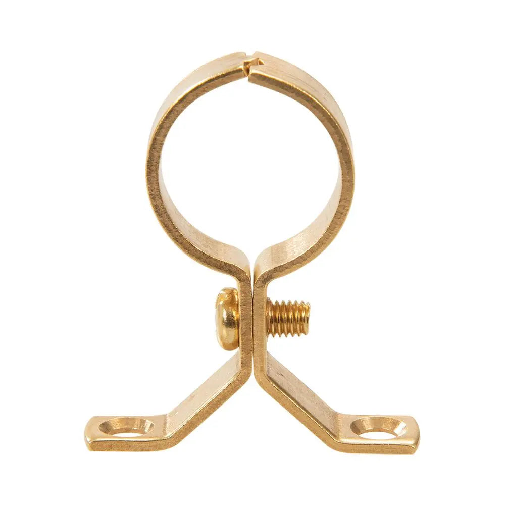 Plumbob Brass Pipe Bracket 5pk 22mm 984778  White Rose Tools