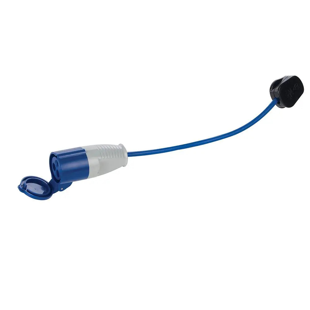 Power Master Fly Lead Converter 13A Plug to 16A Socket Caravan Camping 