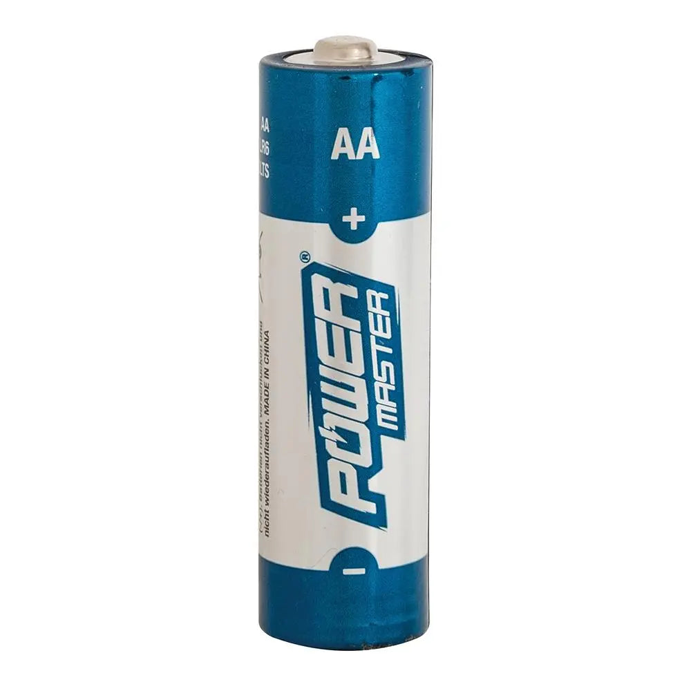 Powermaster AA Super Alkaline Battery LR6 4pk 992118  White Rose Tools