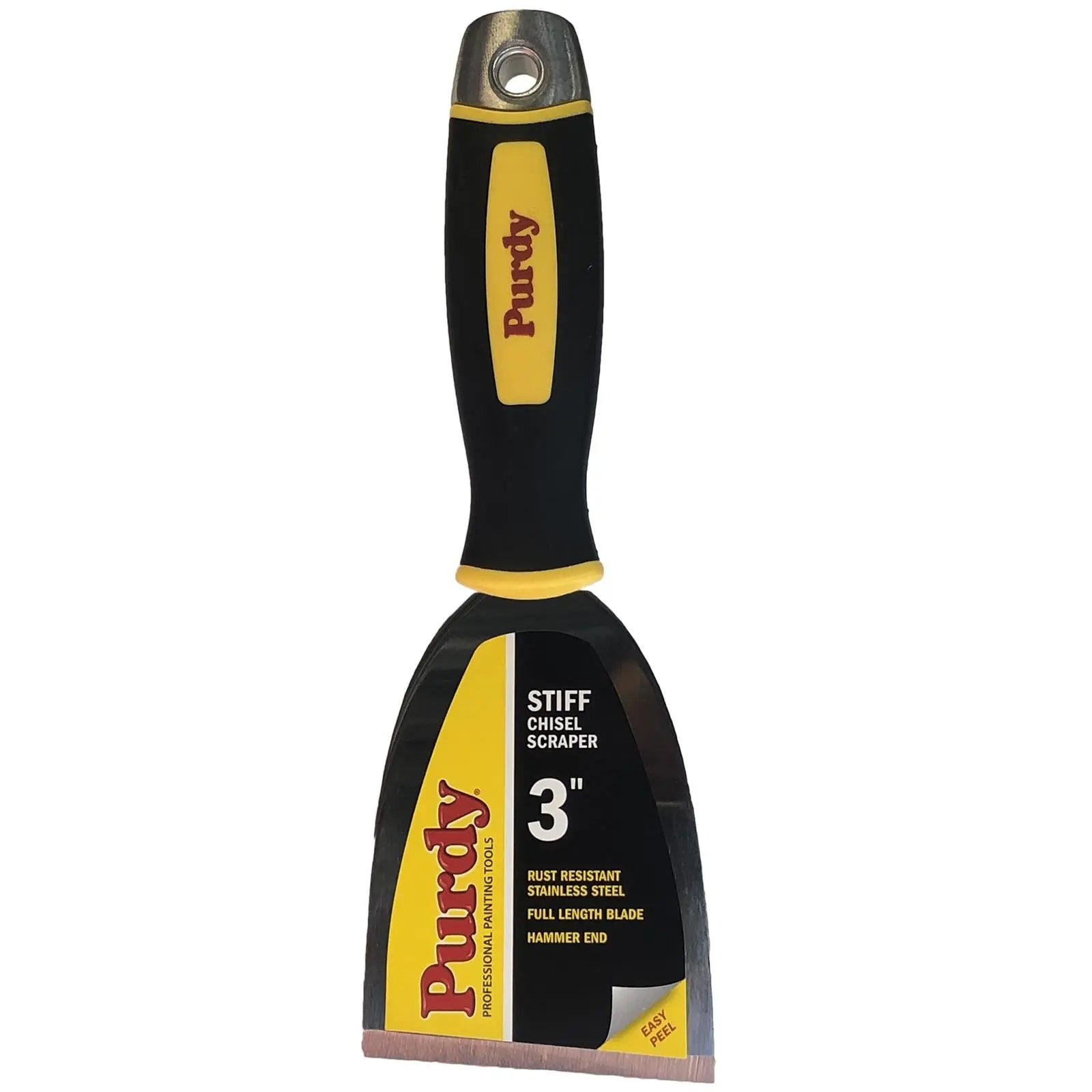 Purdy Premium Stiff Chisel Putty Knife 76mm 3" Scraper Stainless Steel Blade 