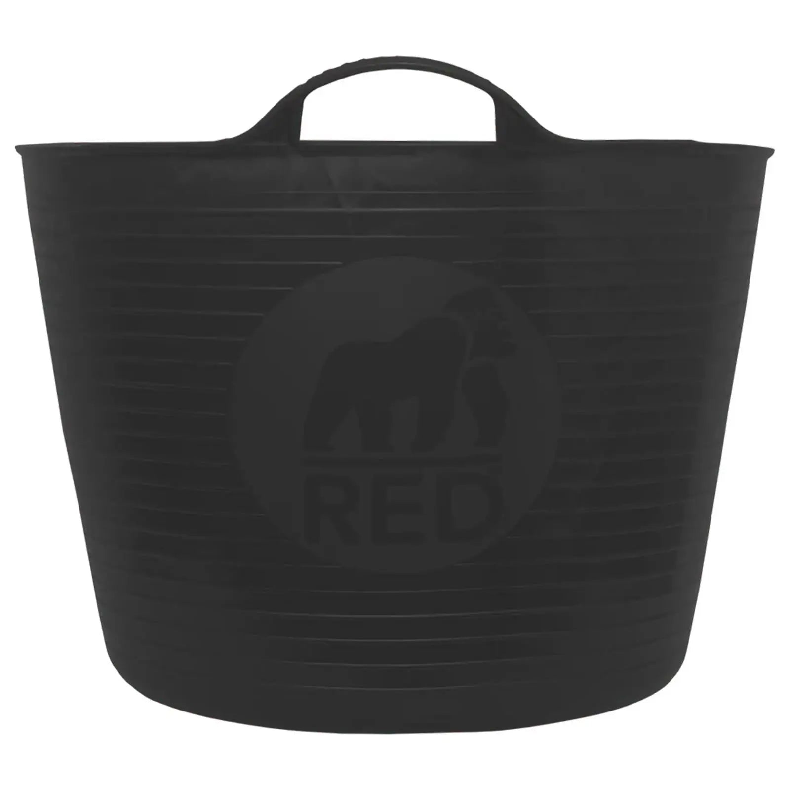 Red Gorilla 38 Litre Large Gorilla Tub Black Flexible Reinforced  White Rose Tools