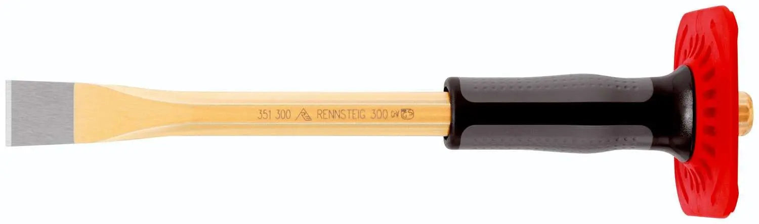 Rennsteig Masonry Bolster Chisel 300mm with Hand Guard 351 300 1  White Rose Tools