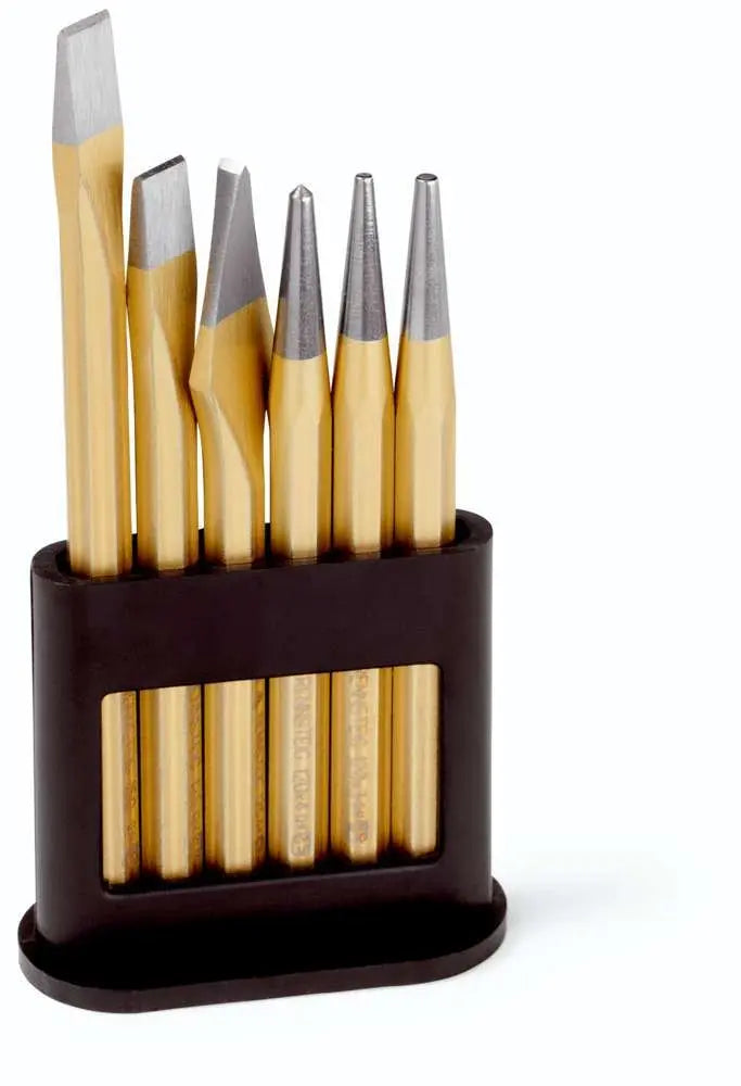 Rennsteig Punch and Chisel Tool Set 6 Pieces 421 000 0  White Rose Tools