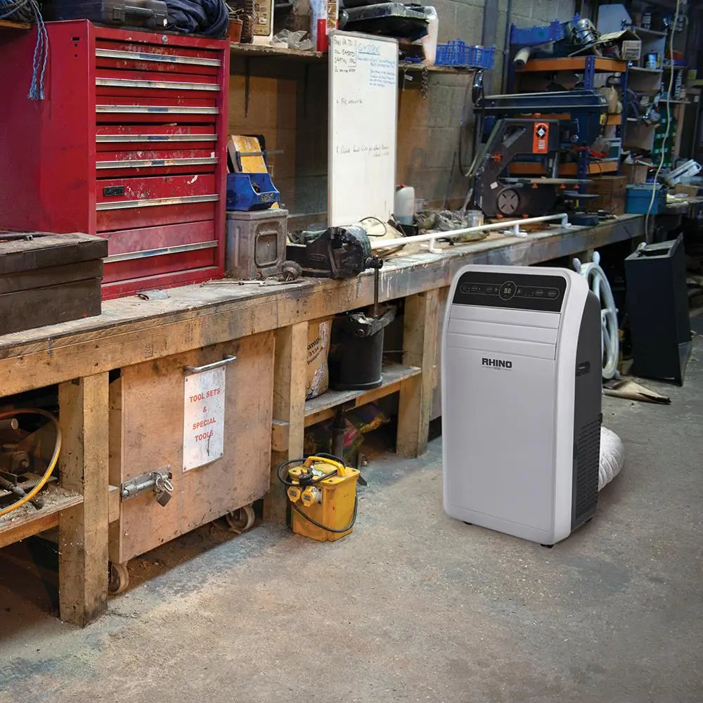 Rhino AC9000 Portable Air Conditioning Unit 230V H03620  White Rose Tools