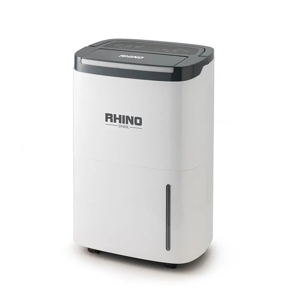 Rhino DH20L 400W Domestic Dehumidifier 20Ltr 230V H03602  White Rose Tools