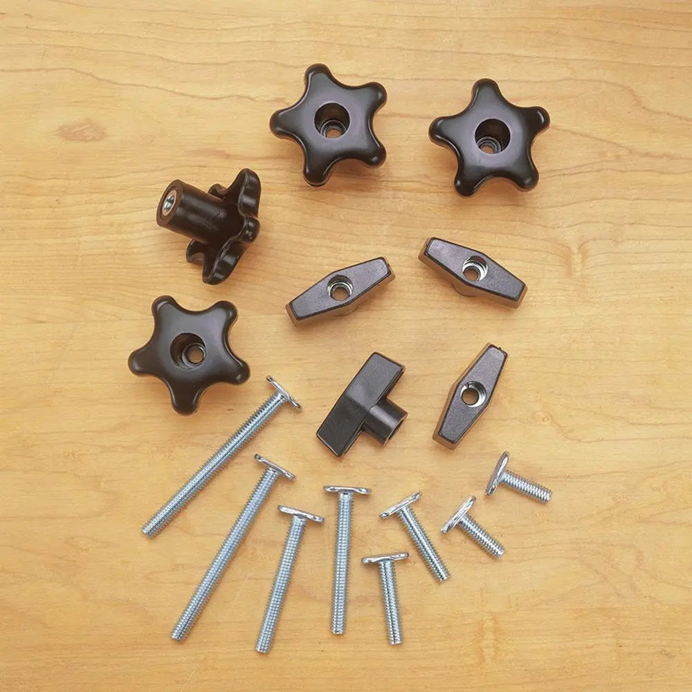 Rockler Universal T-Track Set 17pce 1219mm (4ft) 679127  White Rose Tools
