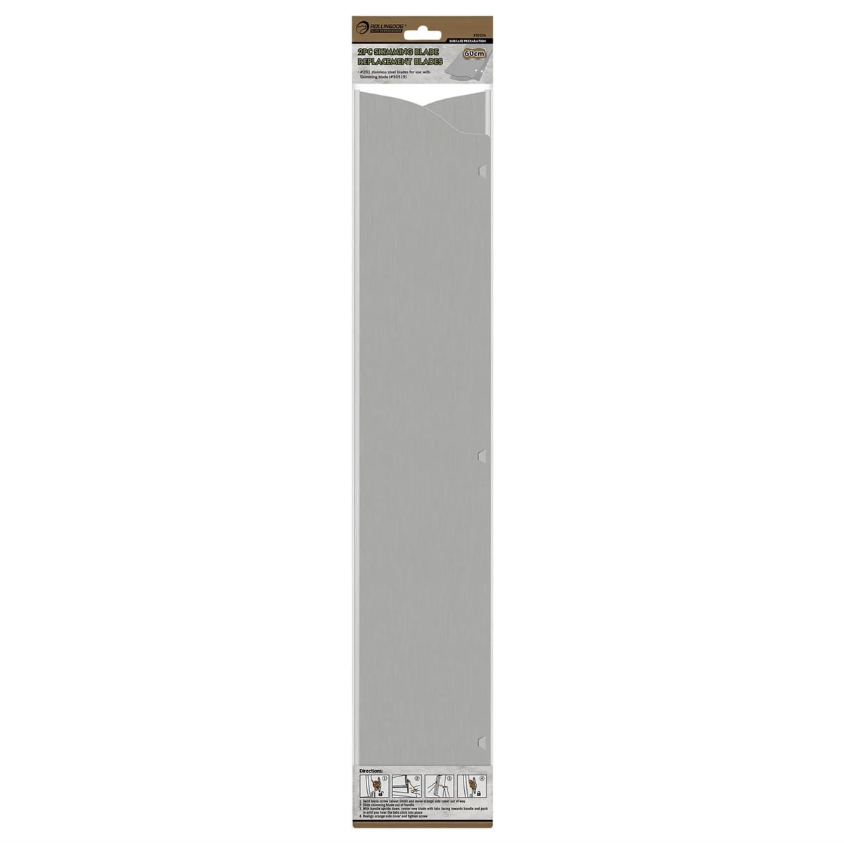 Rollingdog Replacement Skimming Blades 600mm (Pack of 2) 09641  White Rose Tools