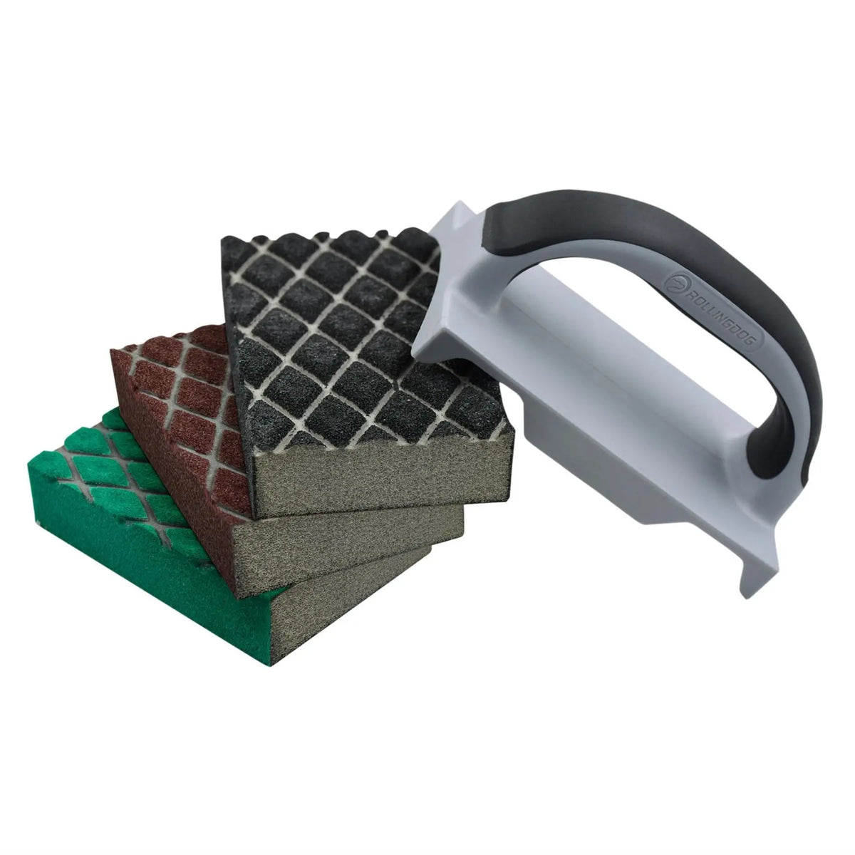Rollingdog Sanding Sponge Set (4 Piece) 09652  White Rose Tools