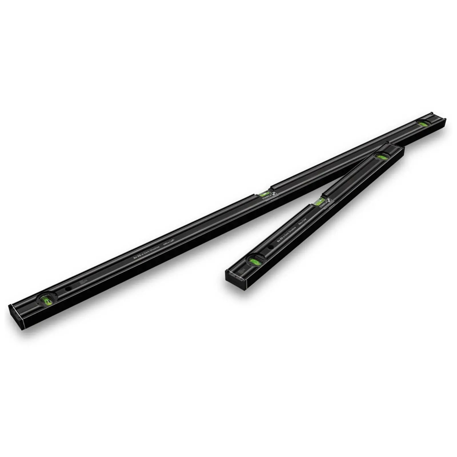 STABILA 80 AS-2 Dark Shadow Spirit Level Set 60cm and 120cm 20032