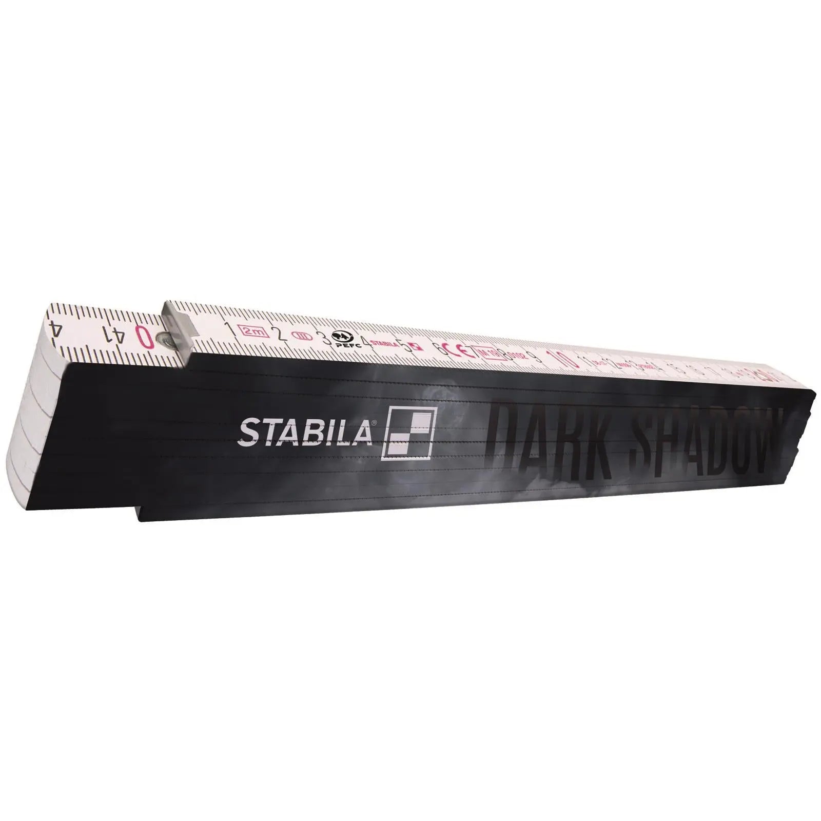 STABILA Dark Shadow Wooden Folding Rule 2m Limited Edition 20266  White Rose Tools