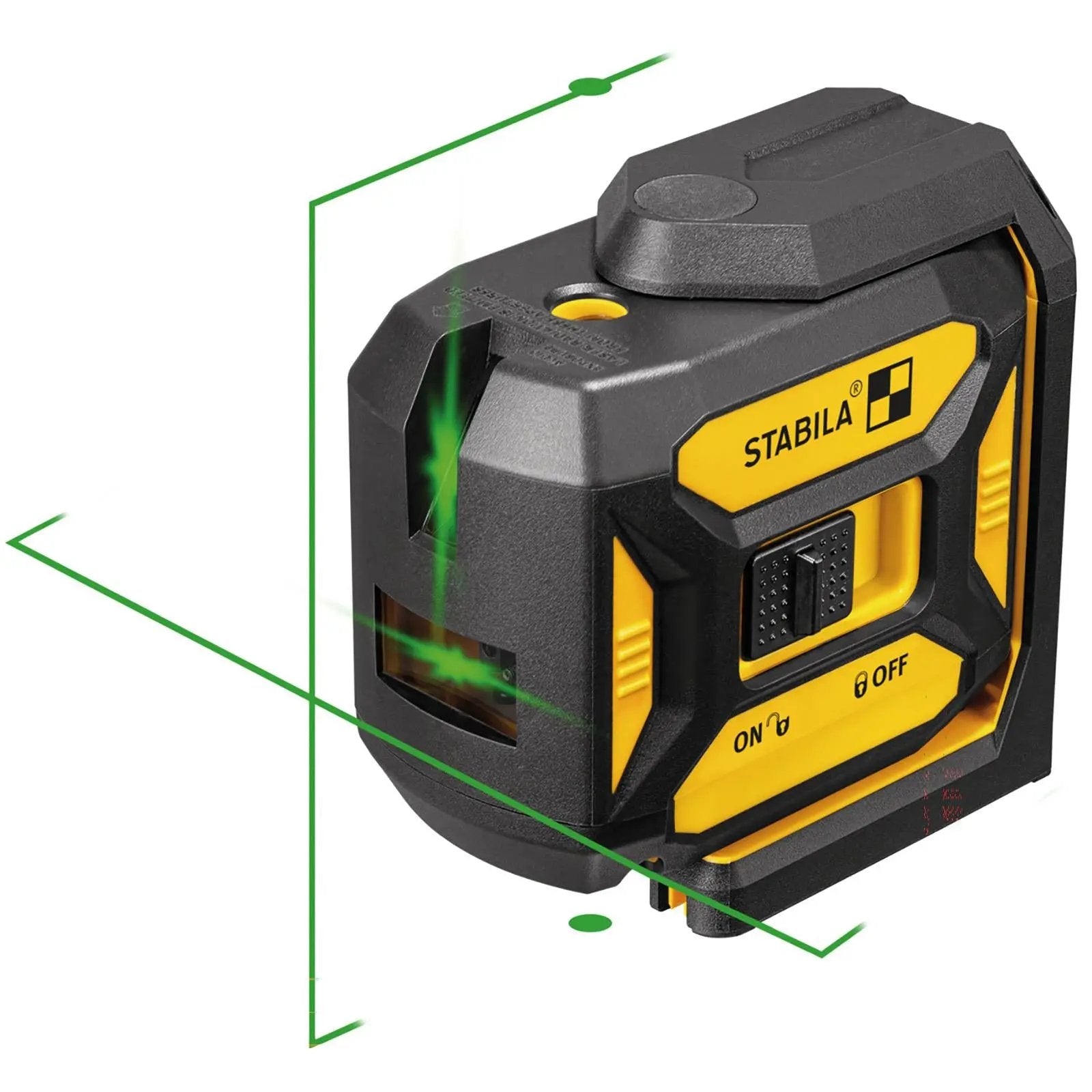 STABILA LAX 320 G Cross Line Plus Plumb Point Laser Level Self Levelling 19987  White Rose Tools