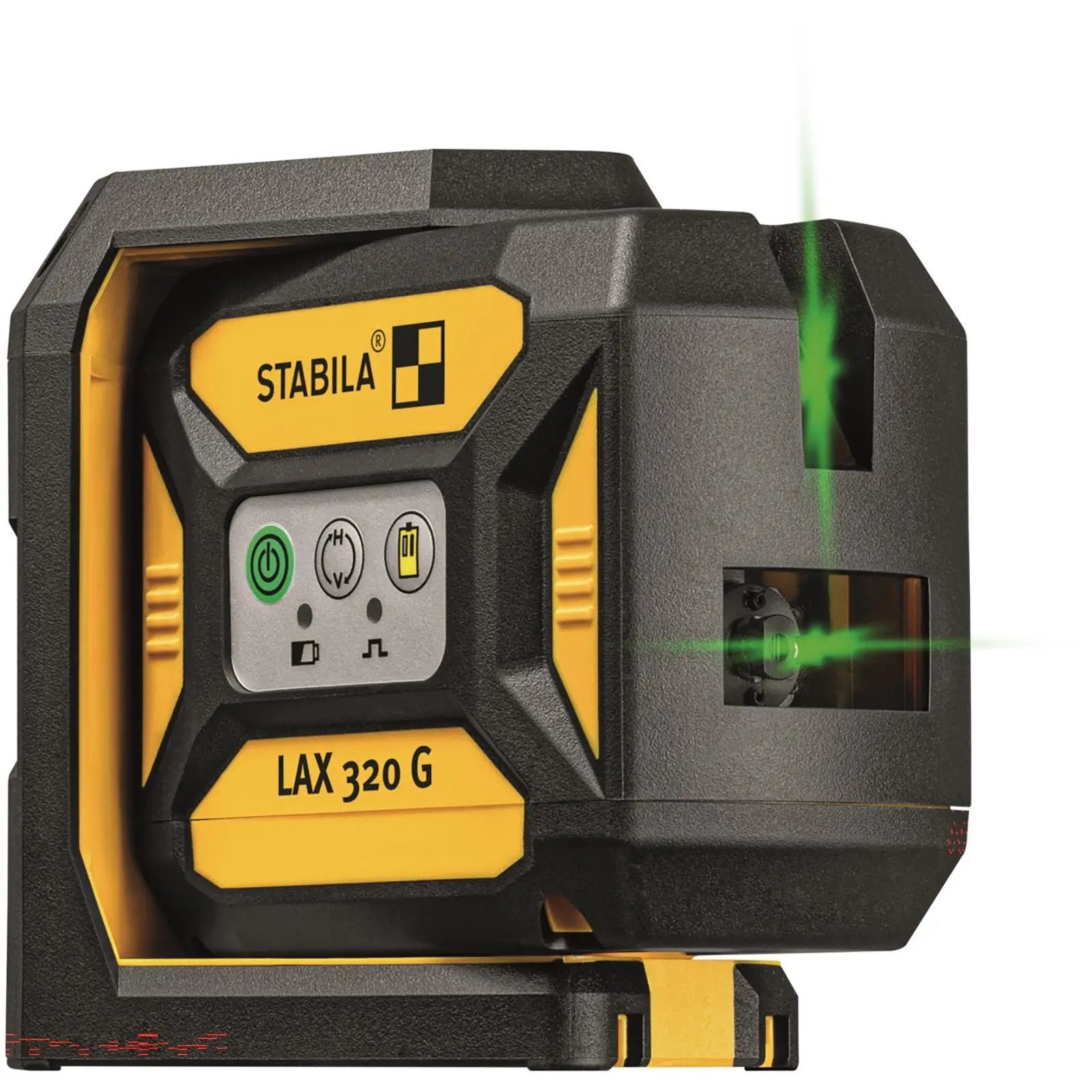 STABILA LAX 320 G Cross Line Plus Plumb Point Laser Level Self Levelling 19987  White Rose Tools