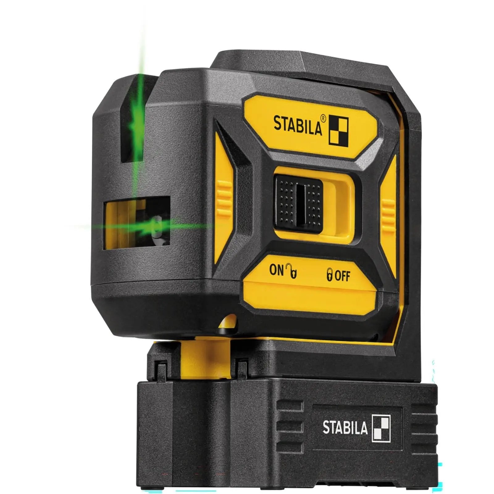 STABILA LAX 320 G Cross Line Plus Plumb Point Laser Level Self Levelling 19987  White Rose Tools