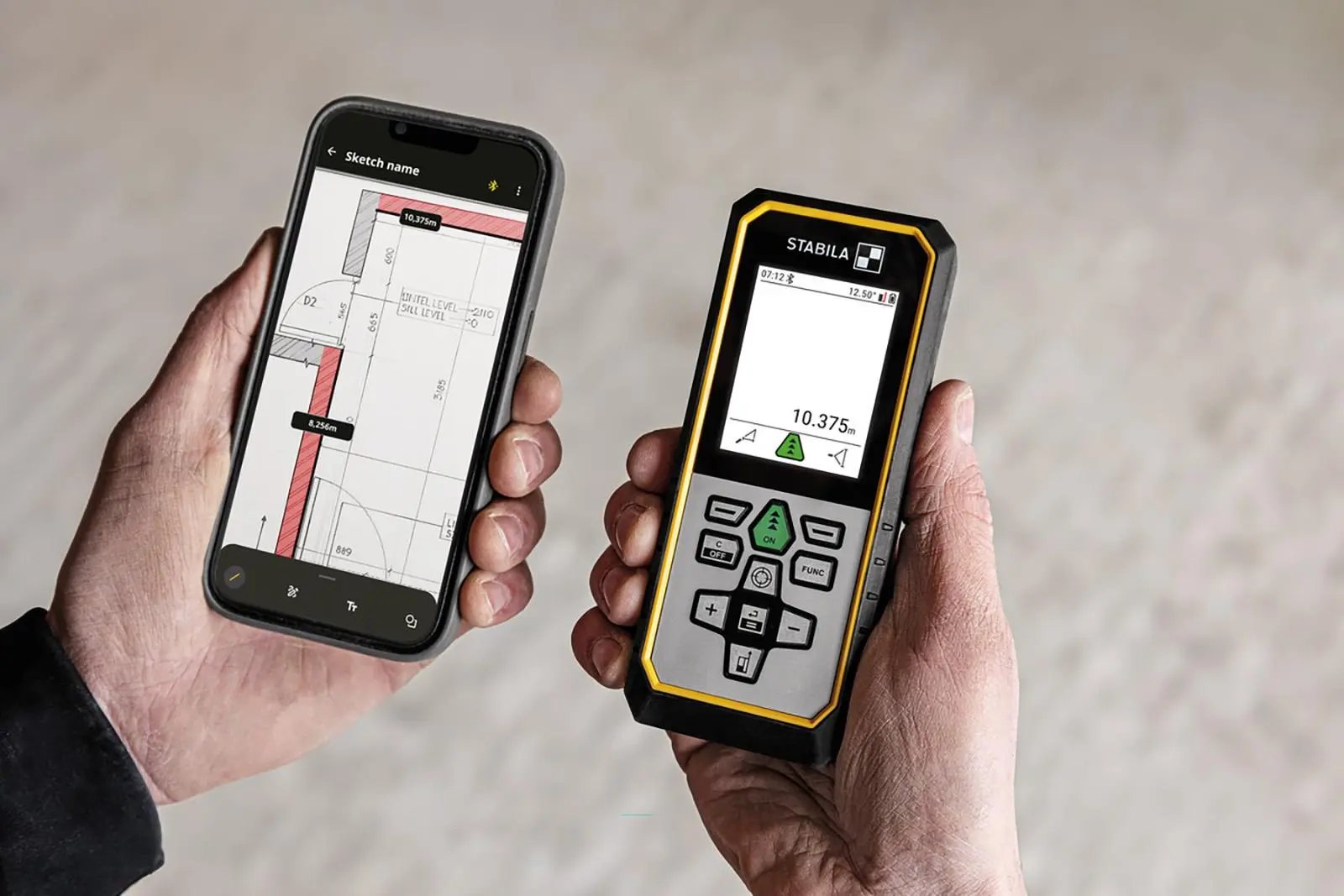 STABILA LD 530 BT Laser Distance Measure 200m Bluetooth 20123  White Rose Tools