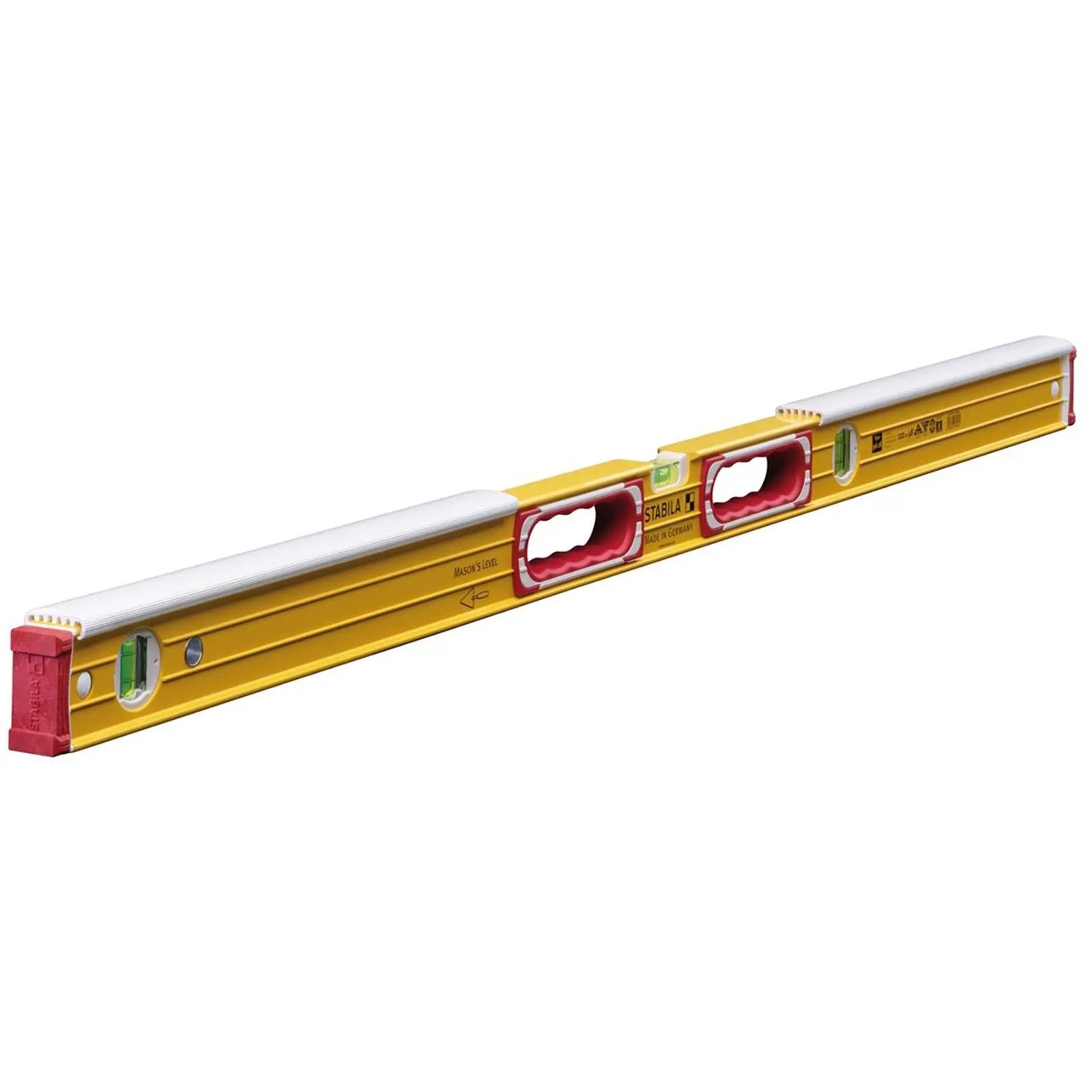 STABILA Type 196-2 K Masons Spirit Level for Bricklayers Aluminium Profile 16406  White Rose Tools