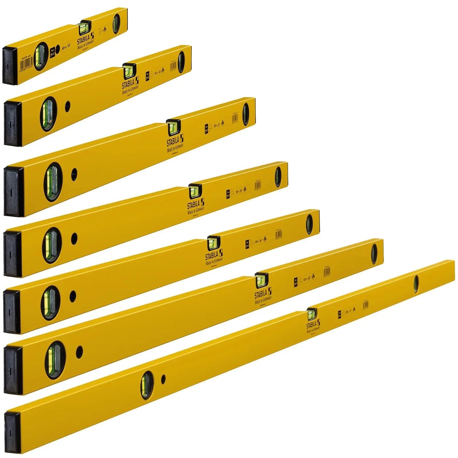 STABILA Type 70-2 Spirit Level - Choose Size  White Rose Tools