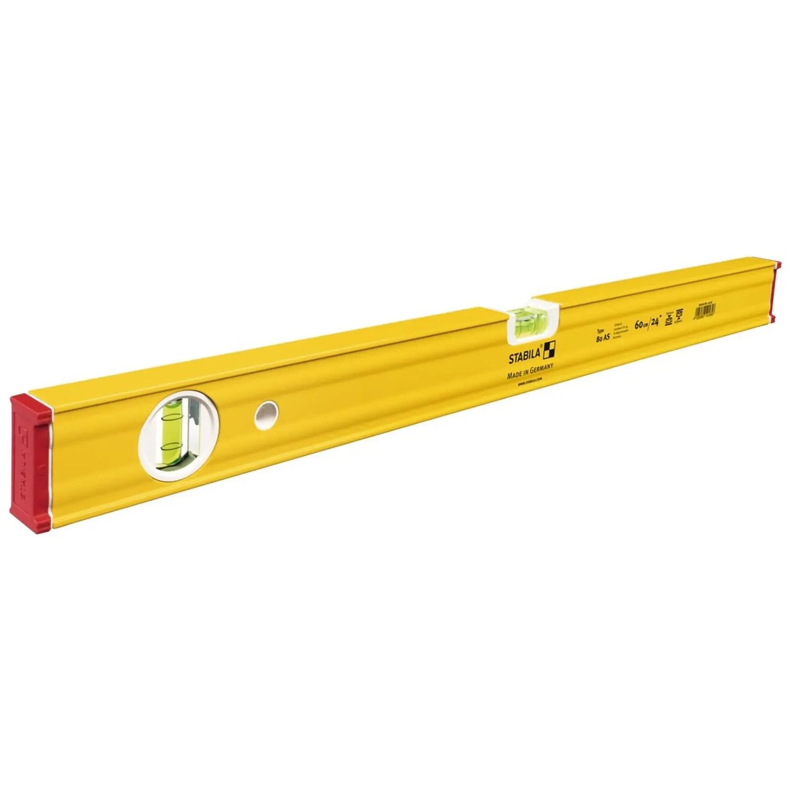 STABILA Type 80 AS Spirit Level Set 5 Piece with Level Bag (20cm, 40cm, 60mm, 90cm, 120cm)  White Rose Tools