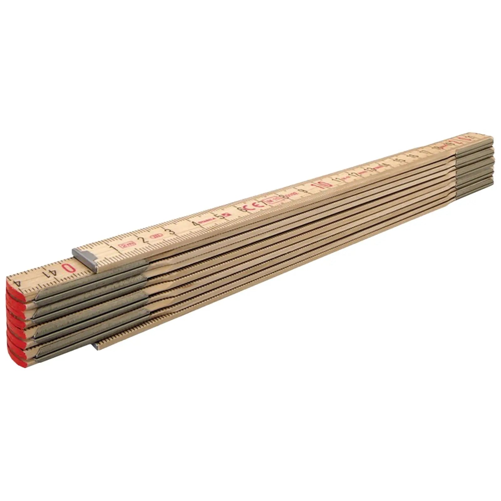 STABILA Wooden Folding Rule 2m Type 607 N-S Metric Imperial cm inch 18214  White Rose Tools
