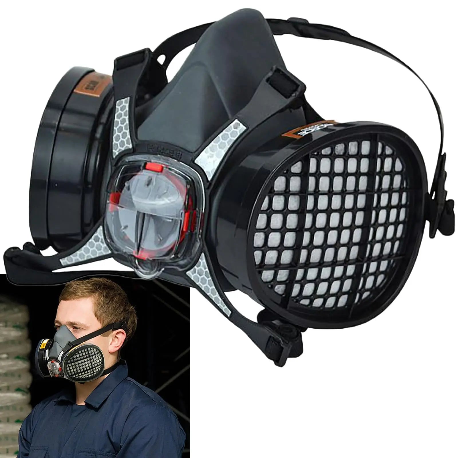 Scan Twin Half Mask Respirator with A1 Cartridges 