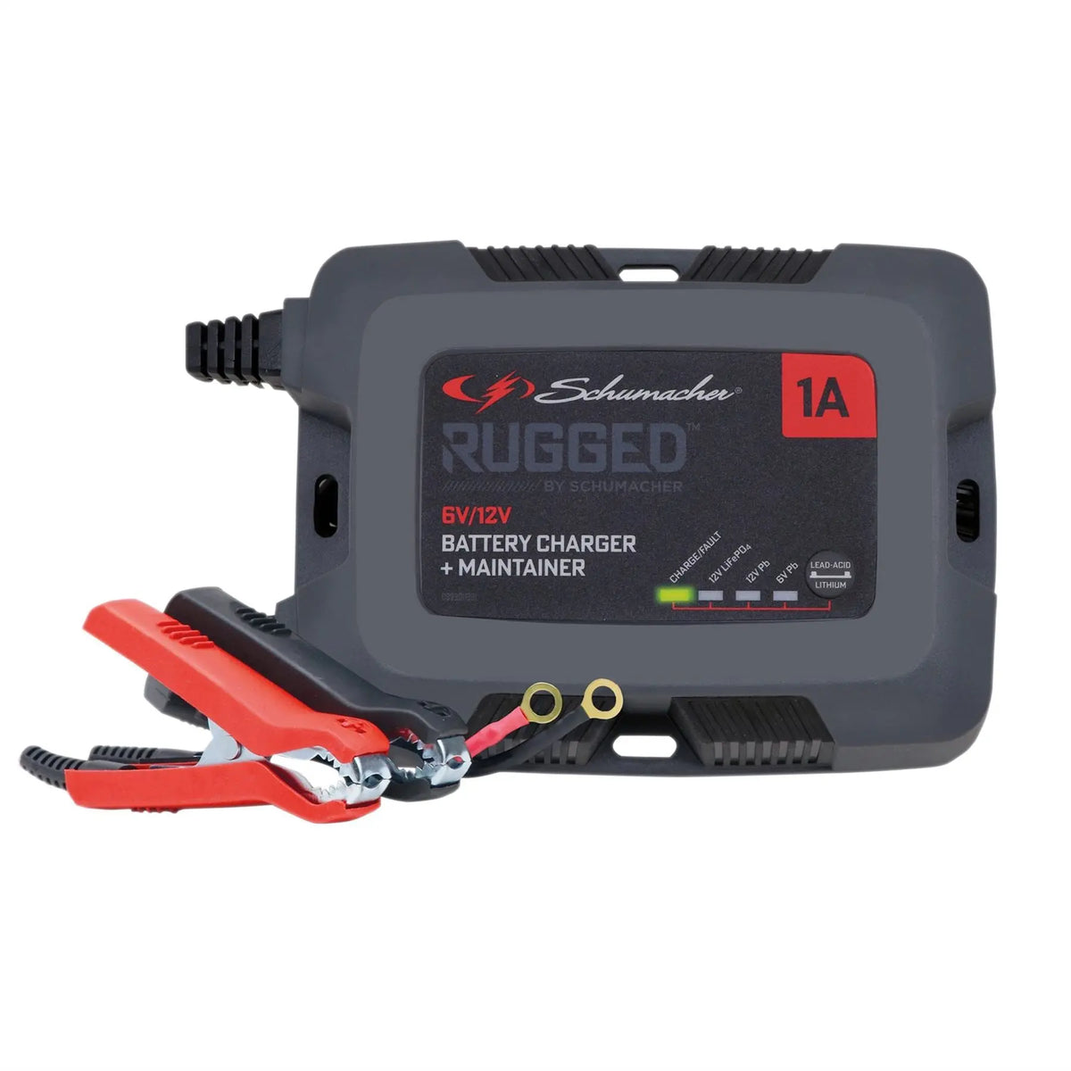 Schumacher® Rugged SPX457 1A 6/12V Battery Charger and Maintainer 12881  White Rose Tools