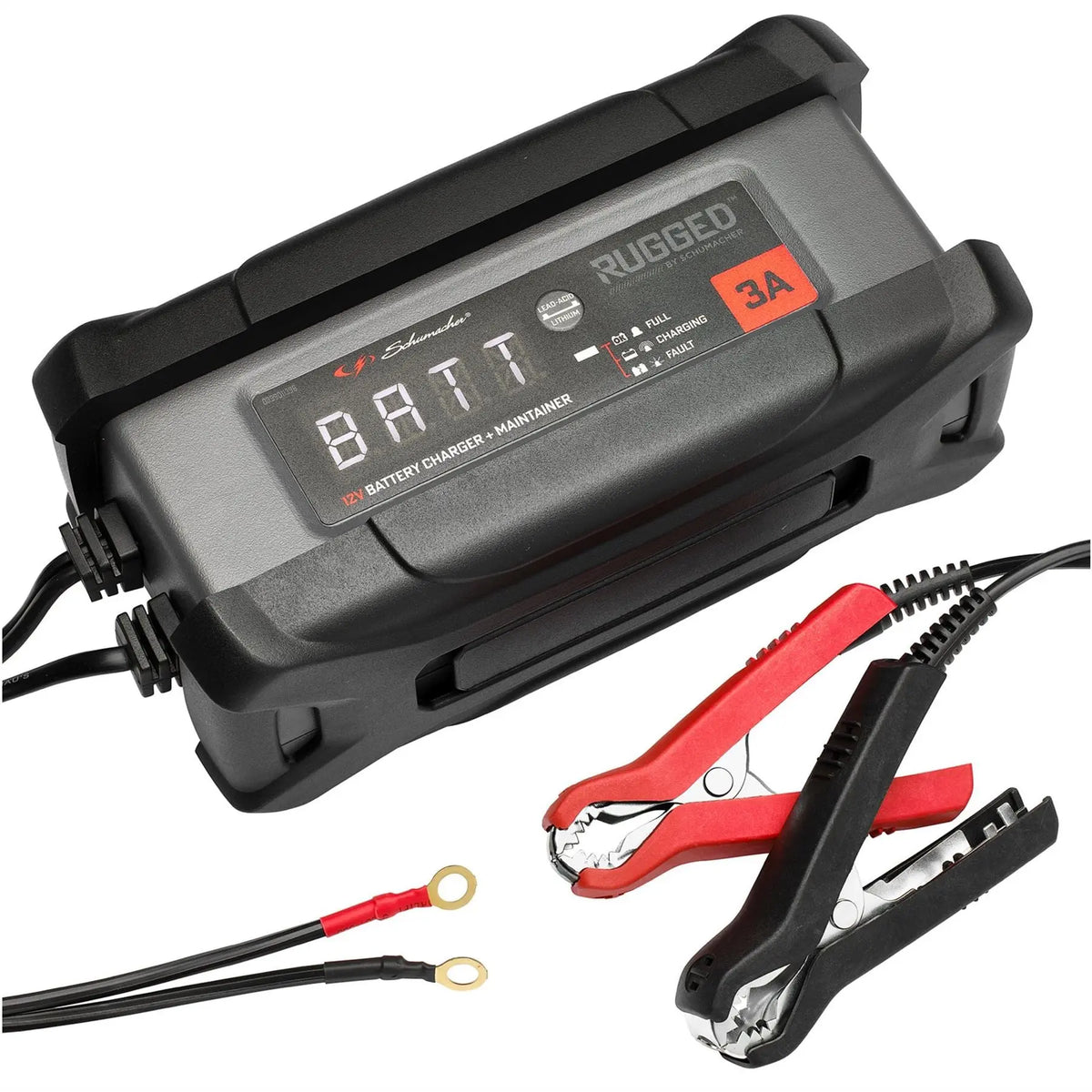 Schumacher® Rugged SPX458 3A 12V Battery Charger and Maintainer 12961  White Rose Tools
