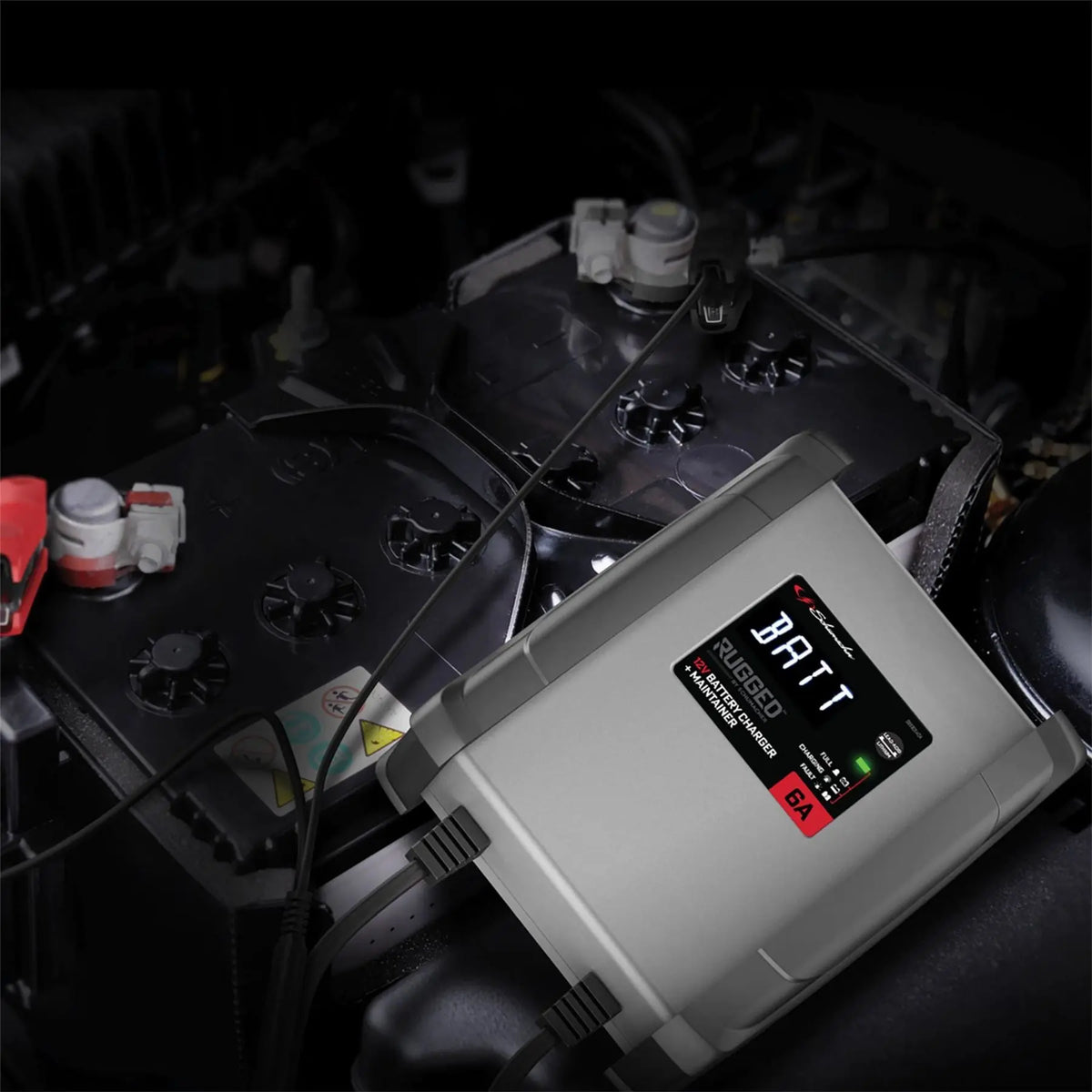 Schumacher® Rugged SPX459 6A 12V Battery Charger and Maintainer 13100  White Rose Tools