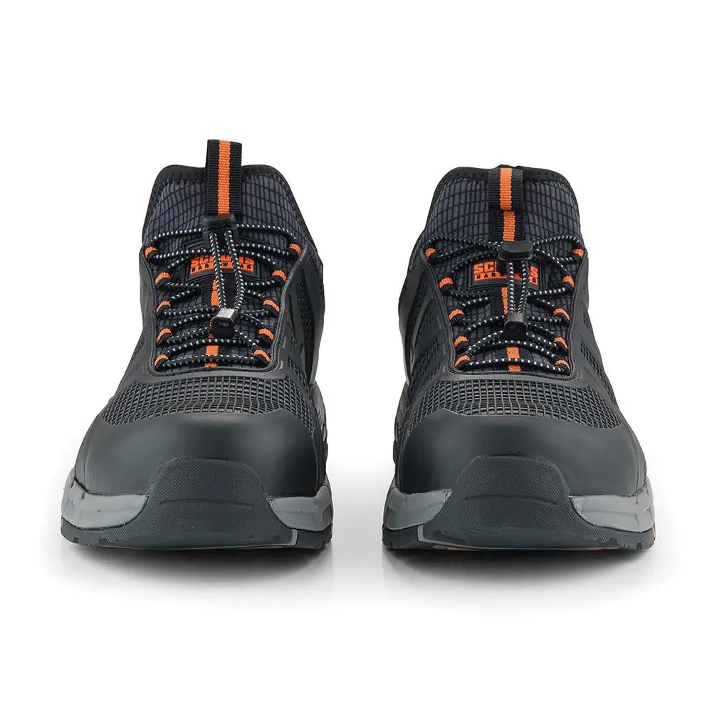 Scruffs Argon Safety Trainers Black - Choose Size  White Rose Tools