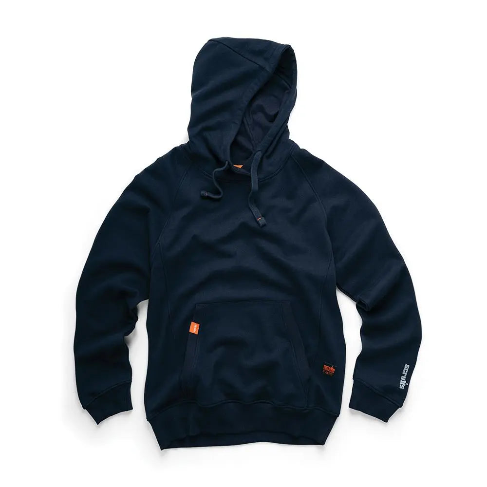Scruffs Eco Worker Hoodie Navy - Choose Size  White Rose Tools