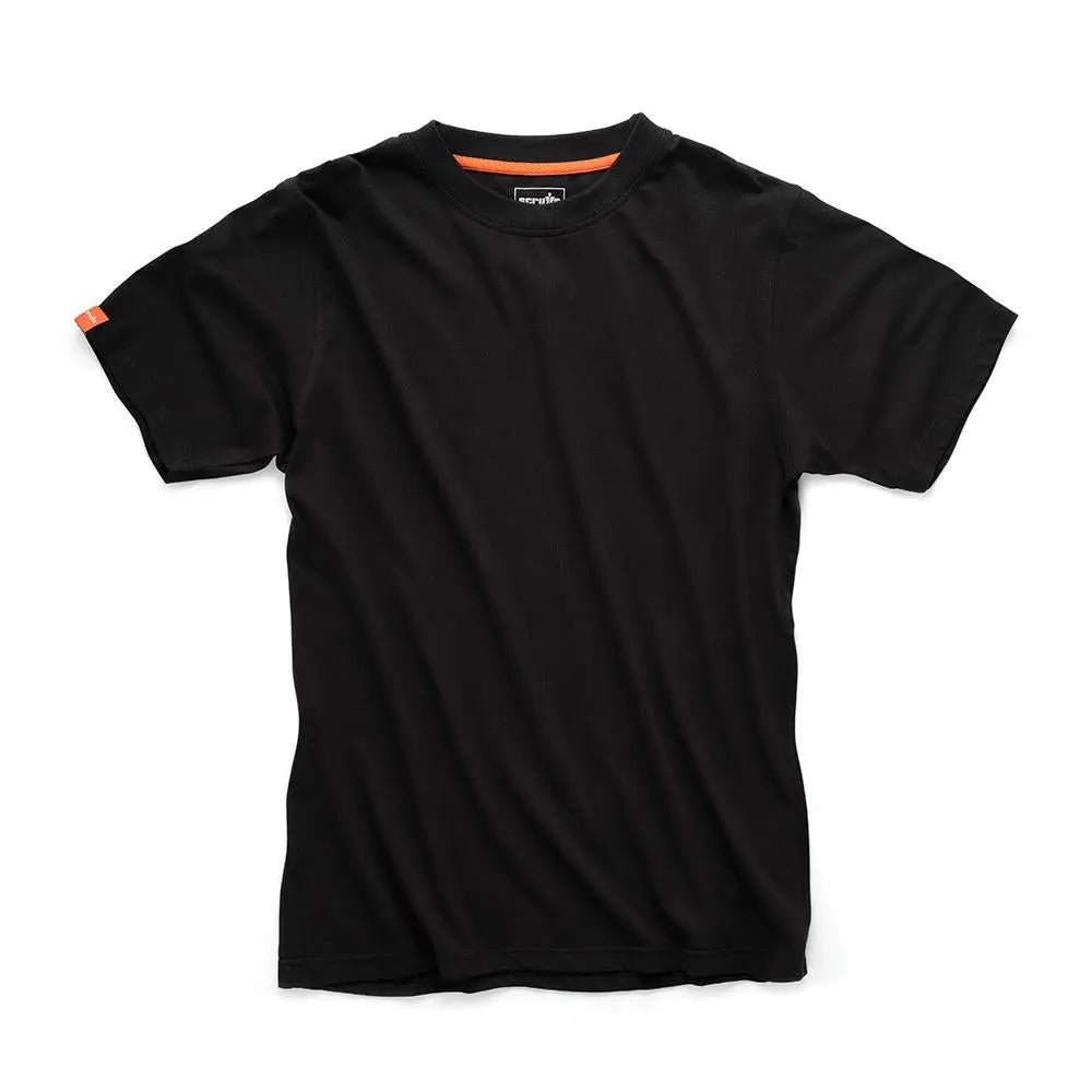 Scruffs Eco Worker T-Shirt Black - Choose Size  White Rose Tools