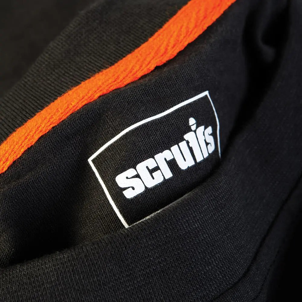 Scruffs Eco Worker T-Shirt Black - Choose Size  White Rose Tools