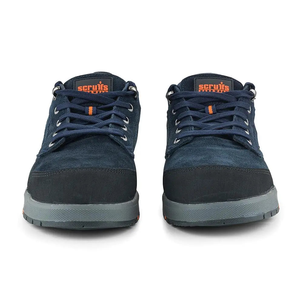 Scruffs Halo 3 Safety Trainers Navy - Choose Size  White Rose Tools