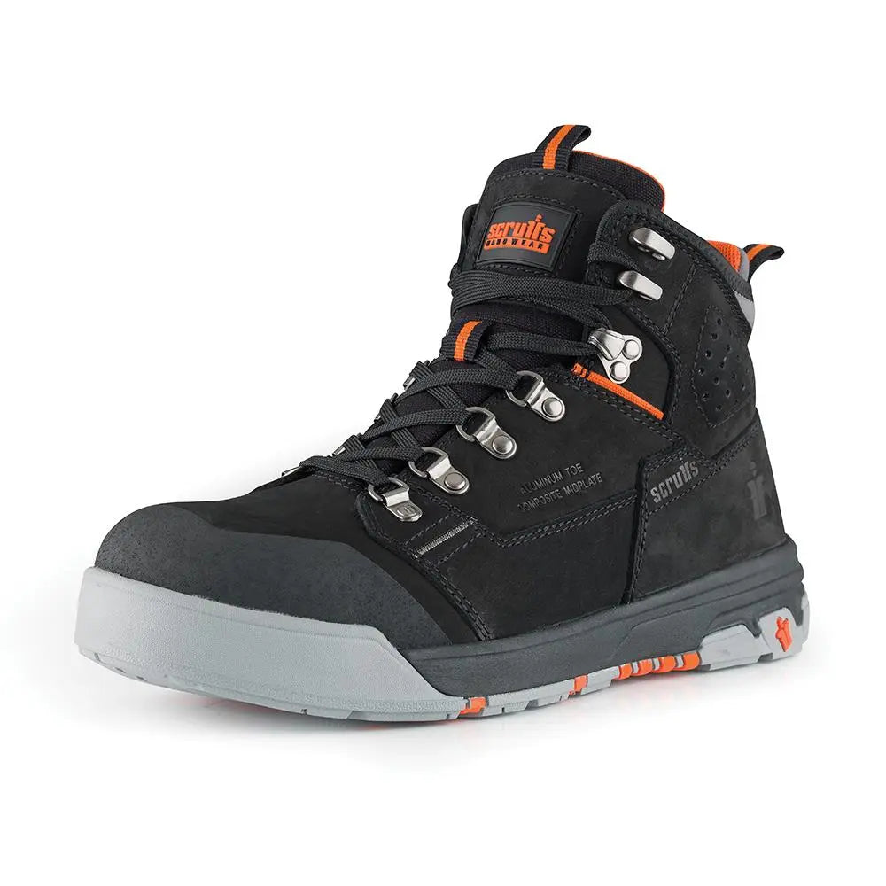 Scruffs Hydra Safety Boots Black - Choose Size  White Rose Tools