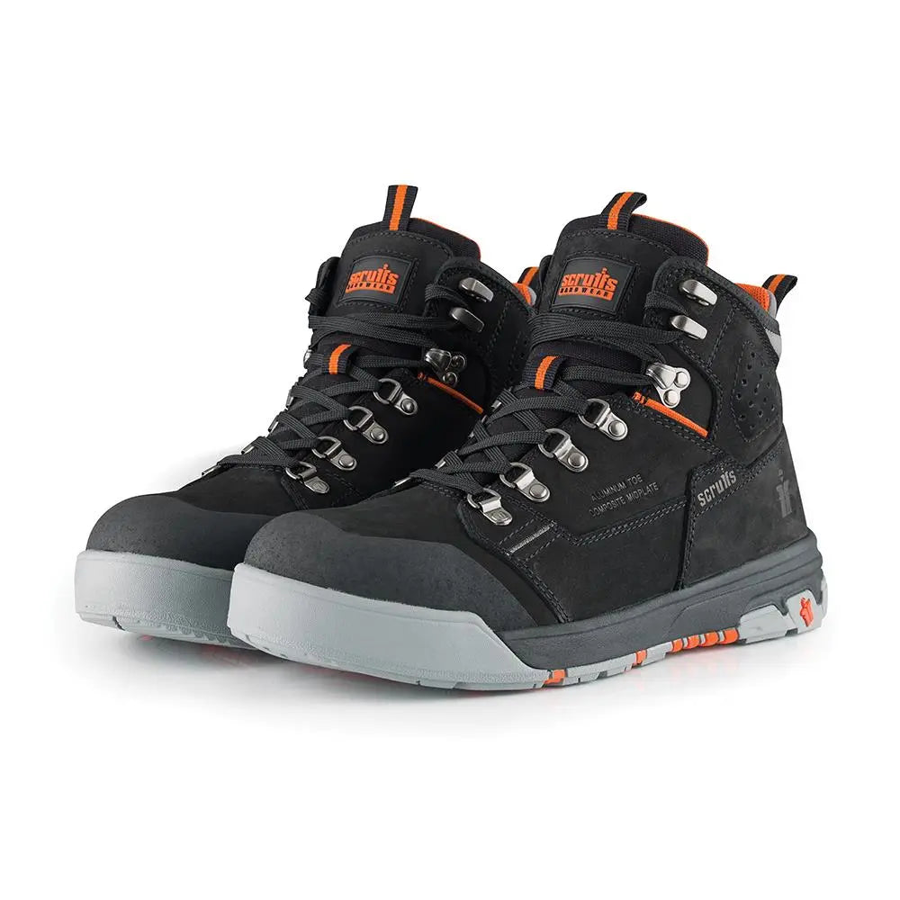 Scruffs Hydra Safety Boots Black - Choose Size  White Rose Tools