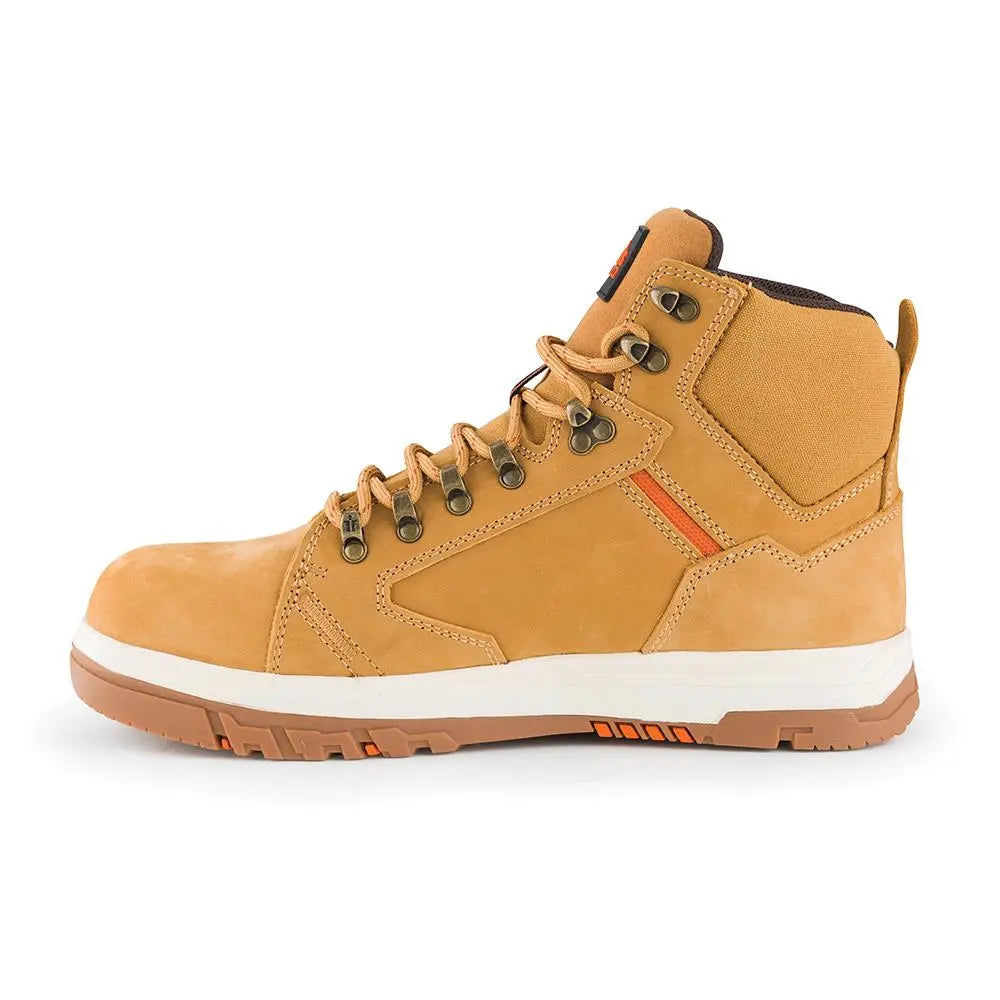 Scruffs Nevis Safety Boots Tan - Choose Size  White Rose Tools