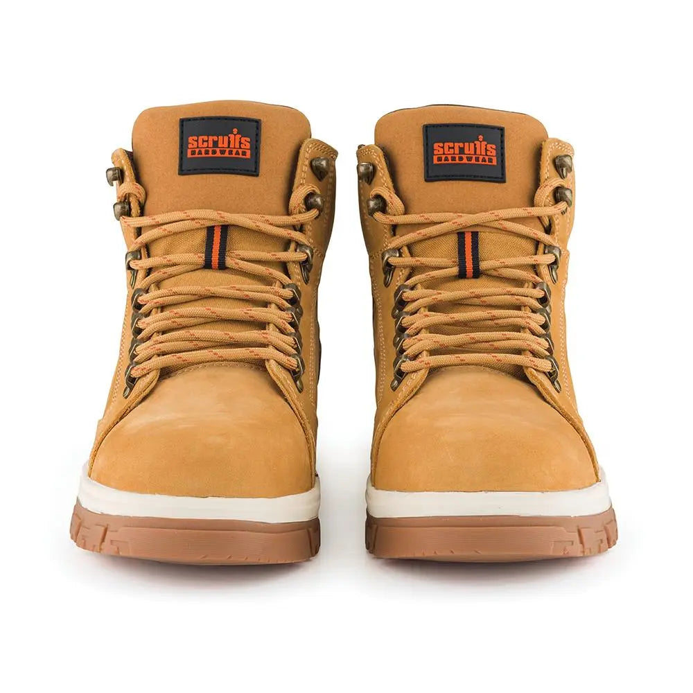 Scruffs Nevis Safety Boots Tan - Choose Size  White Rose Tools
