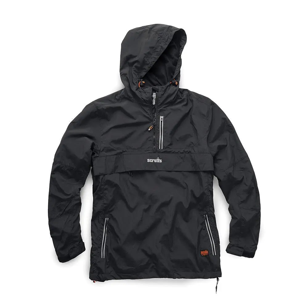 Scruffs Over-Head Jacket Black - Choose Size  White Rose Tools