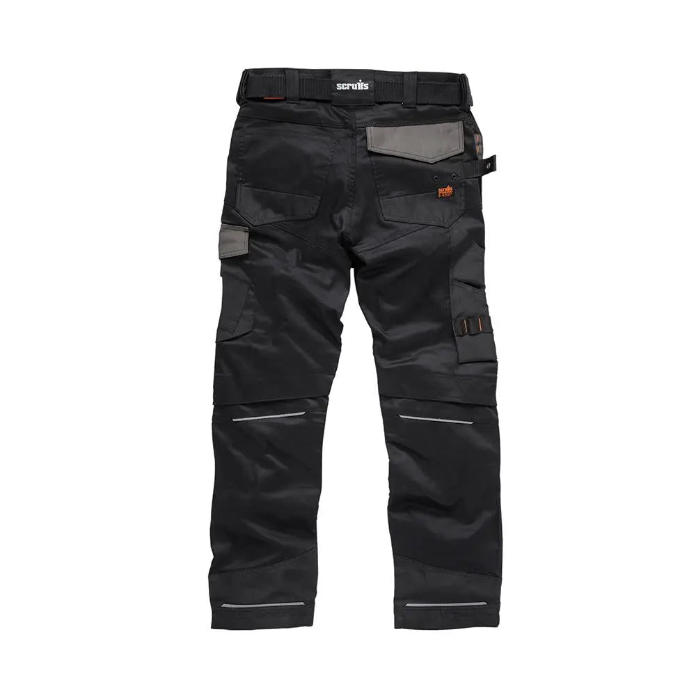 Scruffs Pro Flex Holster Trousers Black - Choose Size  White Rose Tools