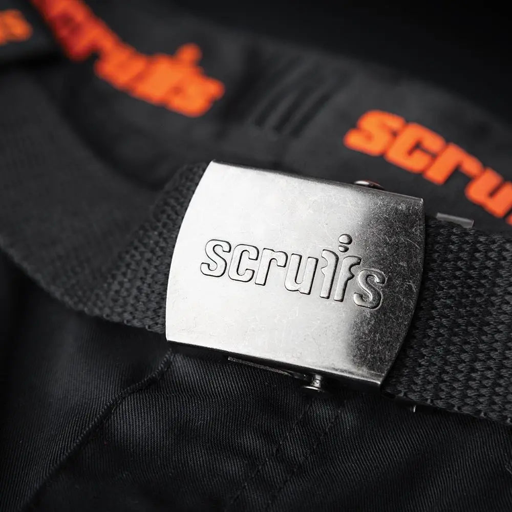 Scruffs Pro Flex Trousers Black 32S T55384  White Rose Tools