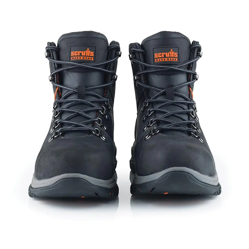 Scruffs Rafter Safety Boots Black - Choose Size  White Rose Tools