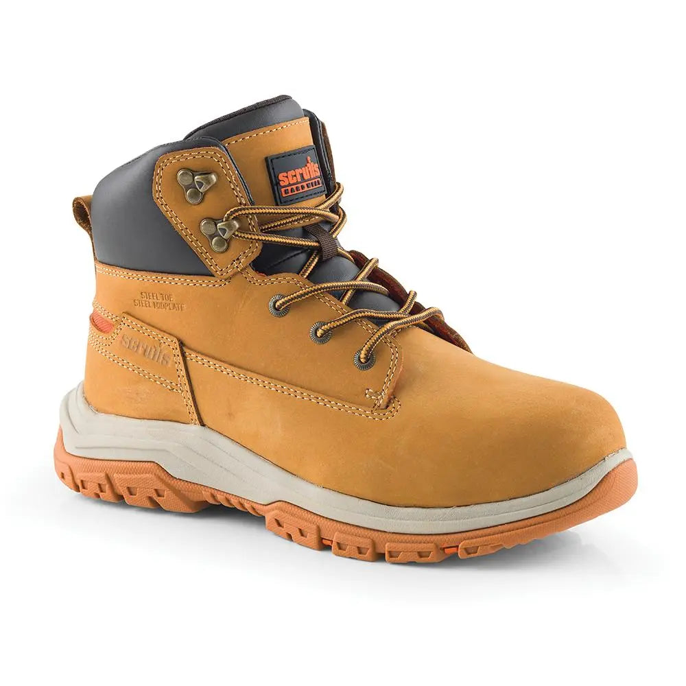 Scruffs Ridge Safety Boots Tan - Choose Size  White Rose Tools