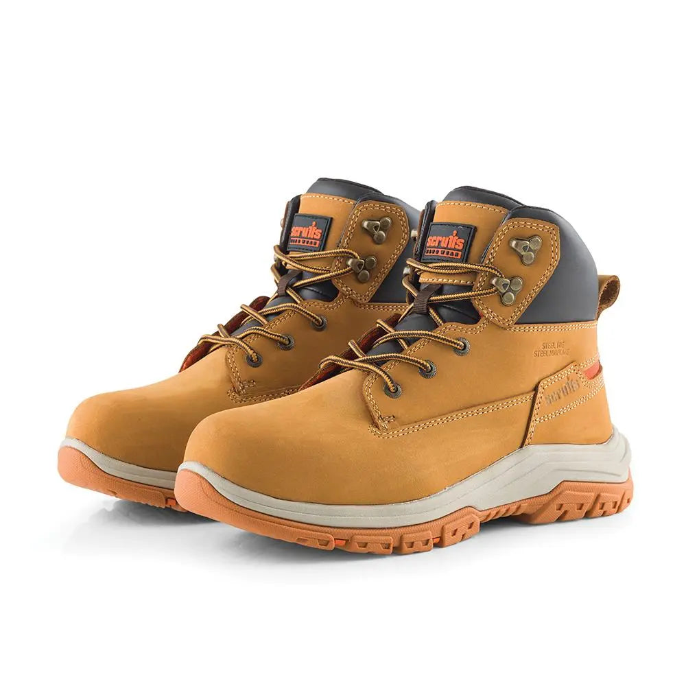 Scruffs Ridge Safety Boots Tan - Choose Size  White Rose Tools
