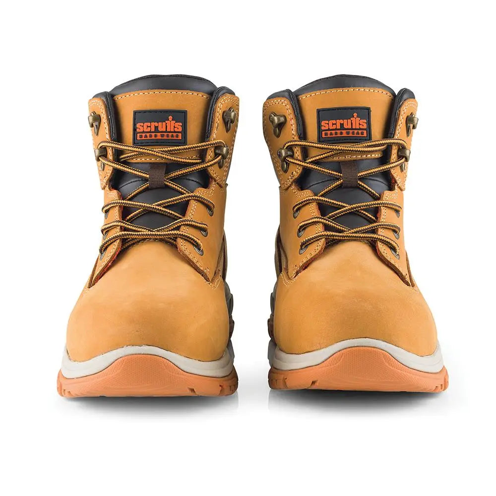 Scruffs Ridge Safety Boots Tan - Choose Size  White Rose Tools